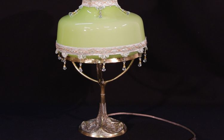 Lampada Art Déco di Leleu