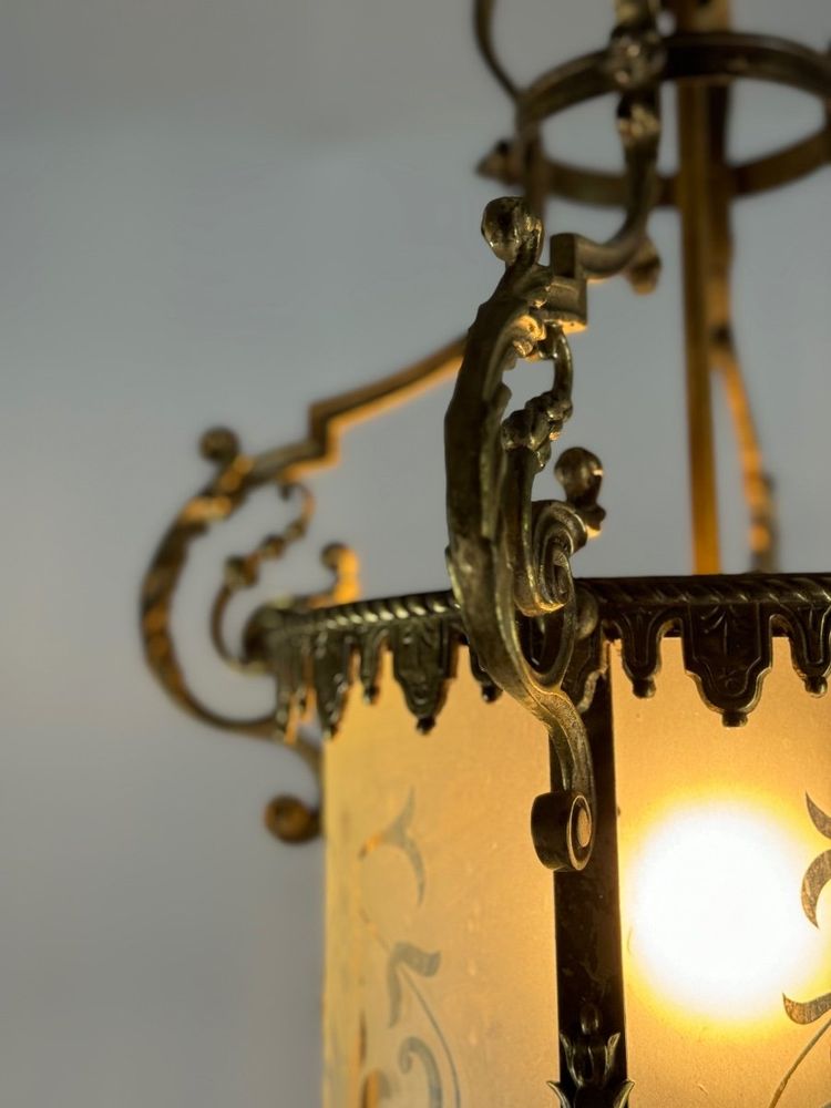 Napoleon III Style Bronze Lantern Circa 1900