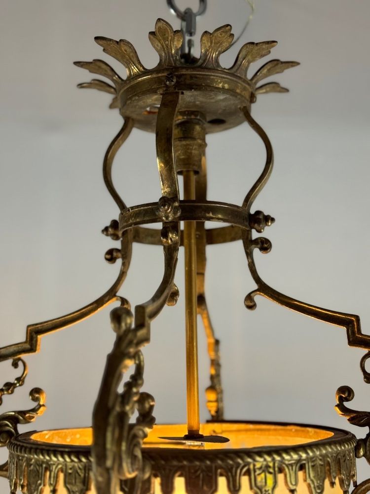 Napoleon III Style Bronze Lantern Circa 1900