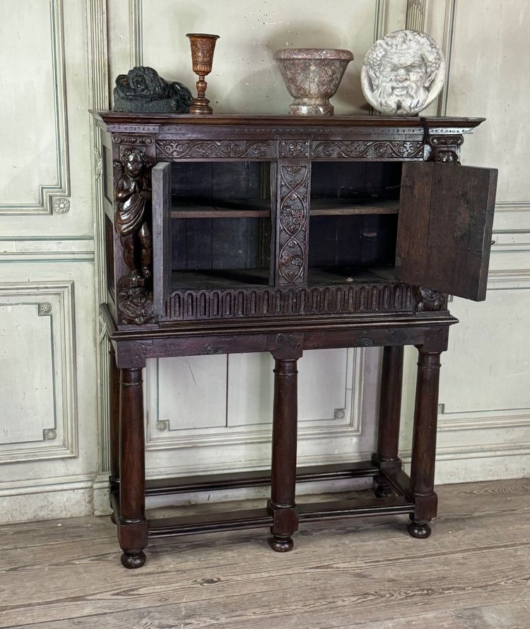 Renaissance credenza, Dressoir-cabinet, Netherlands, 17th century