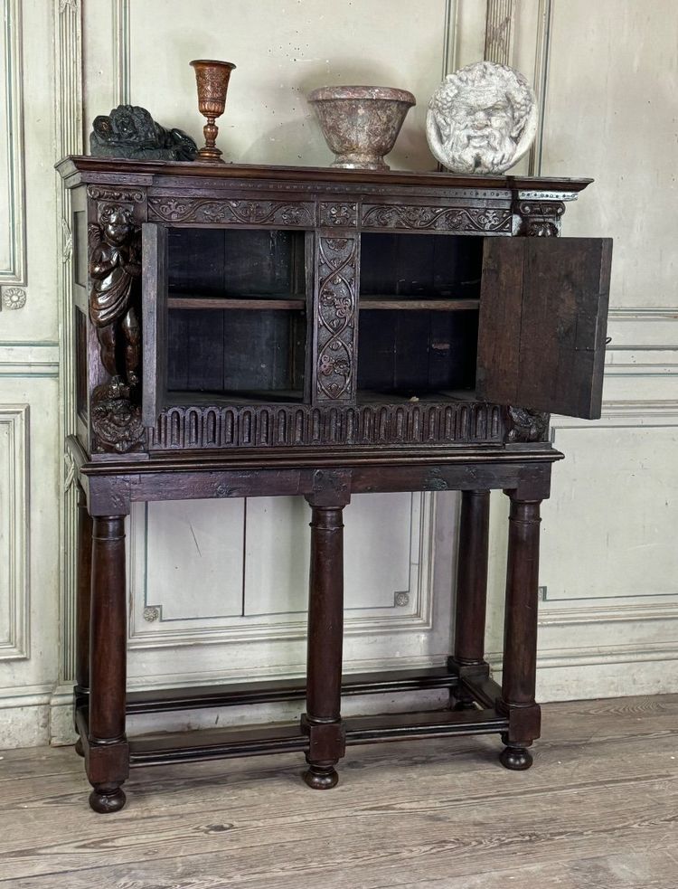 Renaissance credenza, Dressoir-cabinet, Netherlands, 17th century