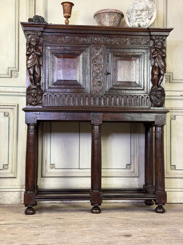 Renaissance credenza, Dressoir-cabinet, Netherlands, 17th century