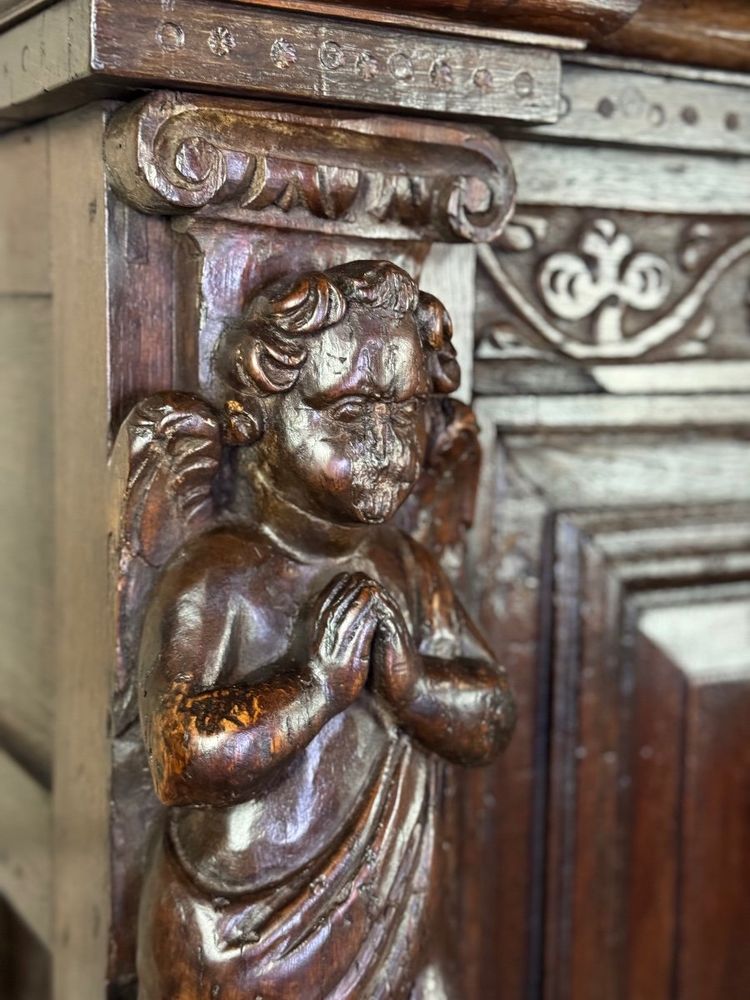 Renaissance credenza, Dressoir-cabinet, Netherlands, 17th century