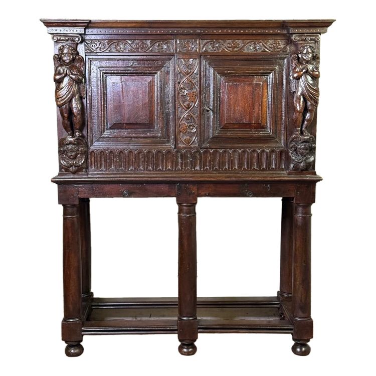 Renaissance credenza, Dressoir-cabinet, Netherlands, 17th century