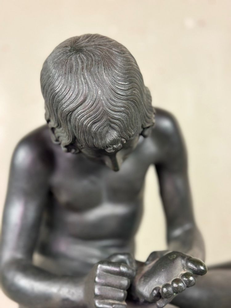Estrattore di spine, grande bronzo da un antico, circa 1880