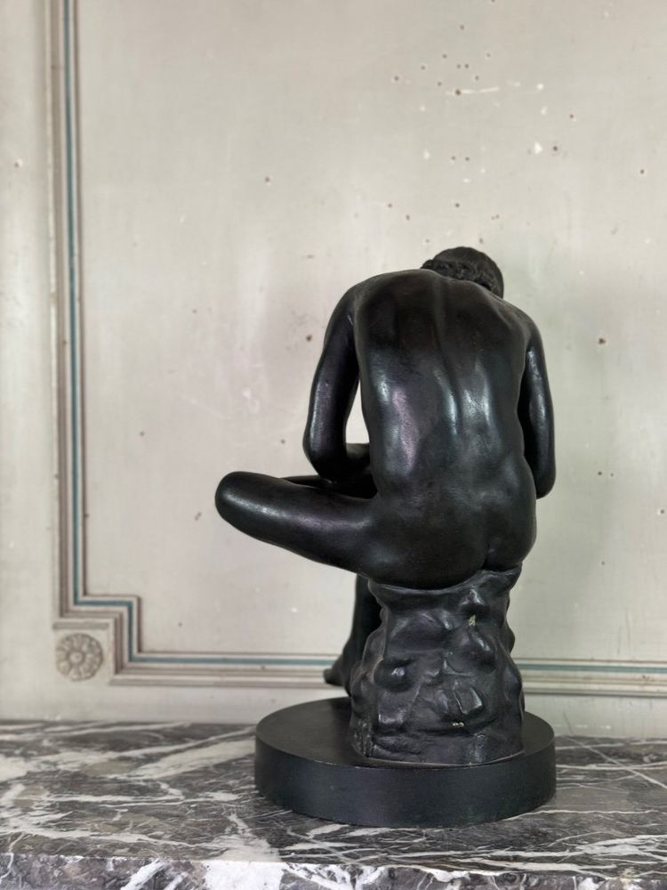 Estrattore di spine, grande bronzo da un antico, circa 1880