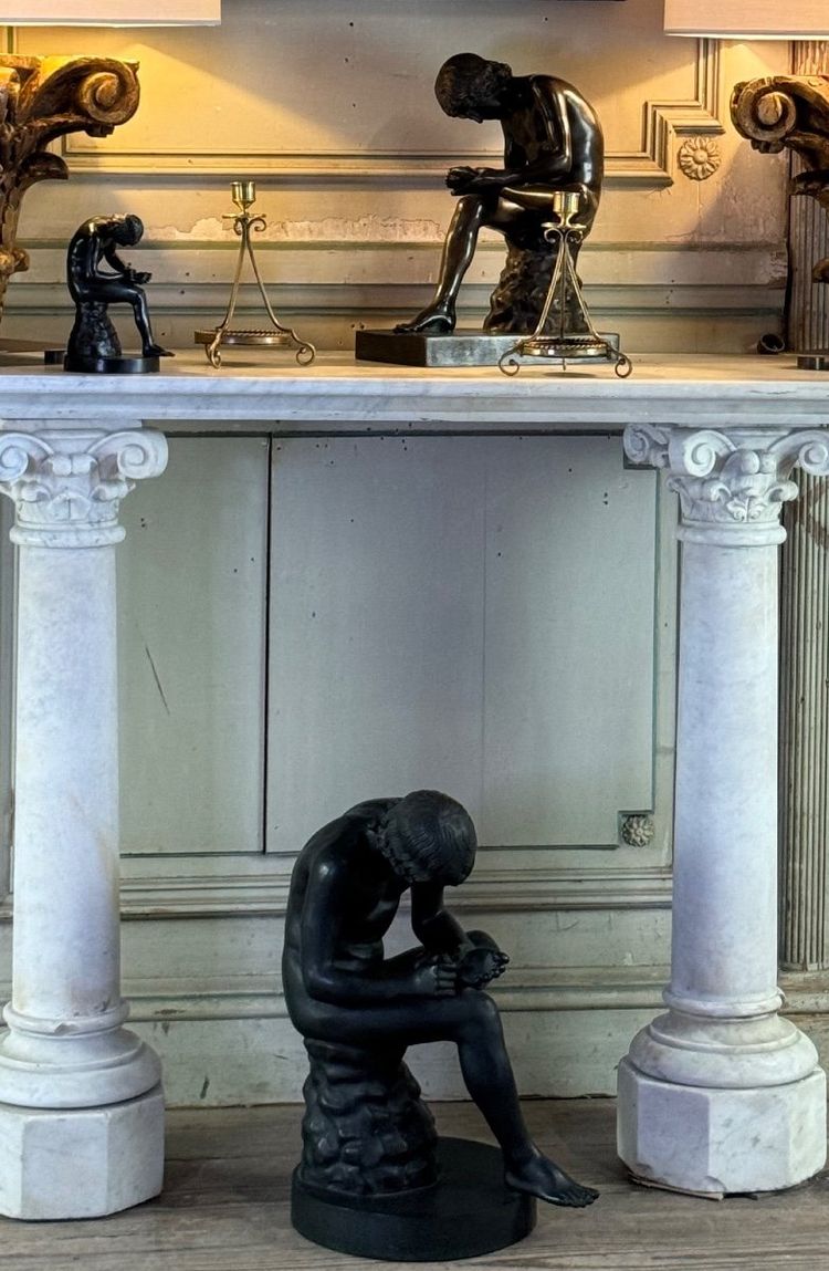 Estrattore di spine, grande bronzo da un antico, circa 1880
