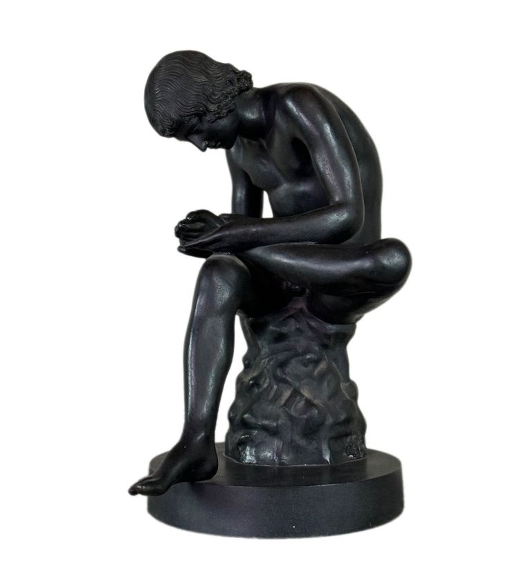 Estrattore di spine, grande bronzo da un antico, circa 1880