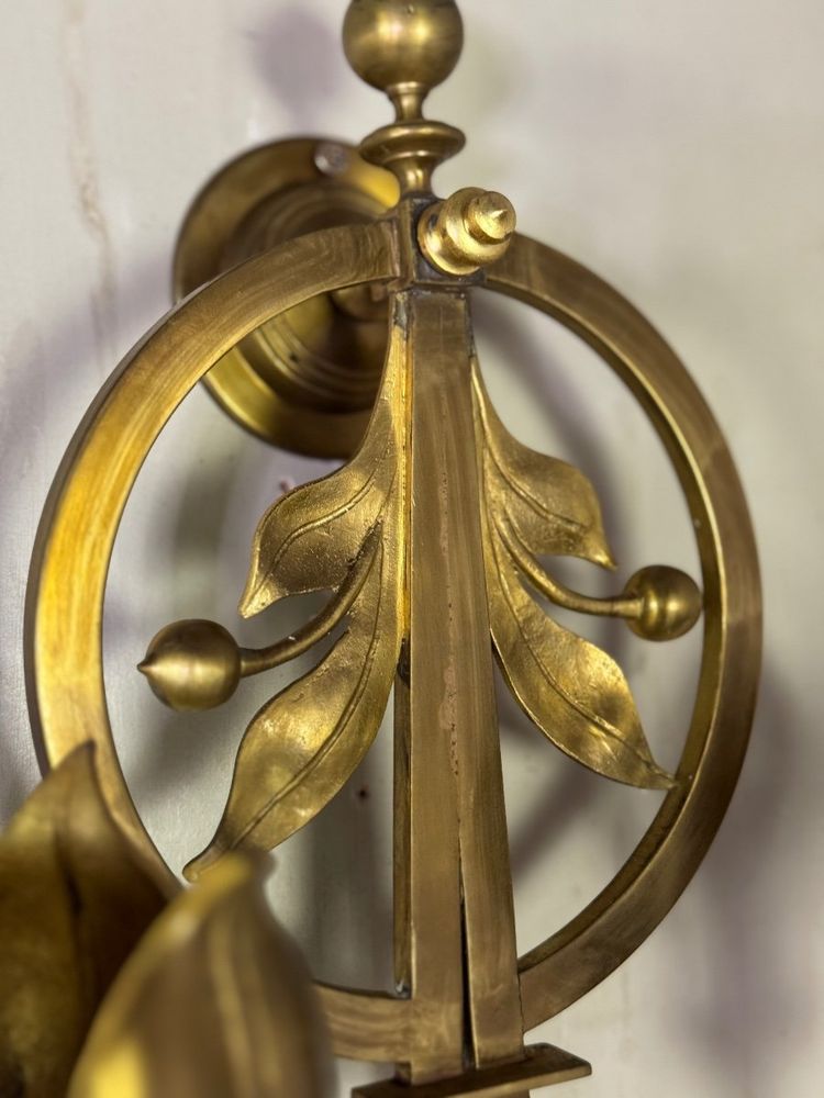 Pair Of Gilded Bronze Sconces Circa 1900