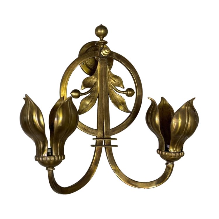 Pair Of Gilded Bronze Sconces Circa 1900