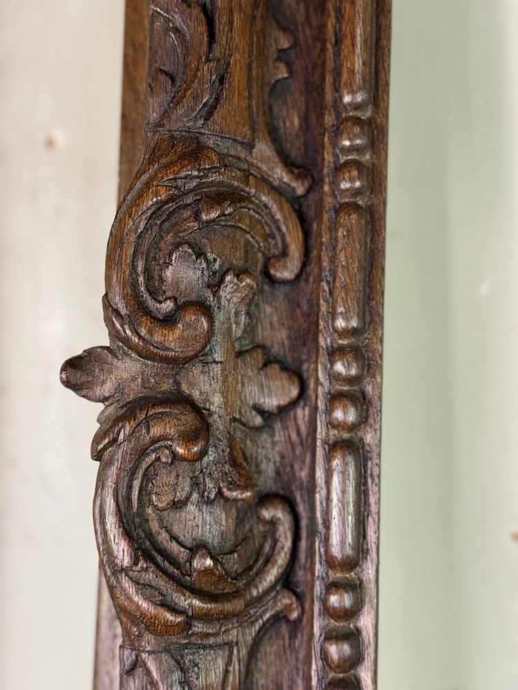 Cadre Regence En Chêne Sculpté, XVIIIème Siècle
