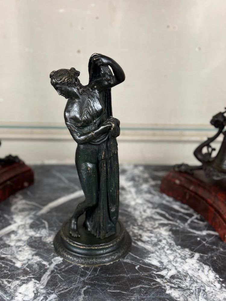 Venere Callipigia, scultura in bronzo patinato nero, Grand Tour, XIX secolo