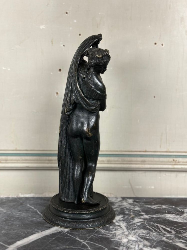 Venere Callipigia, scultura in bronzo patinato nero, Grand Tour, XIX secolo