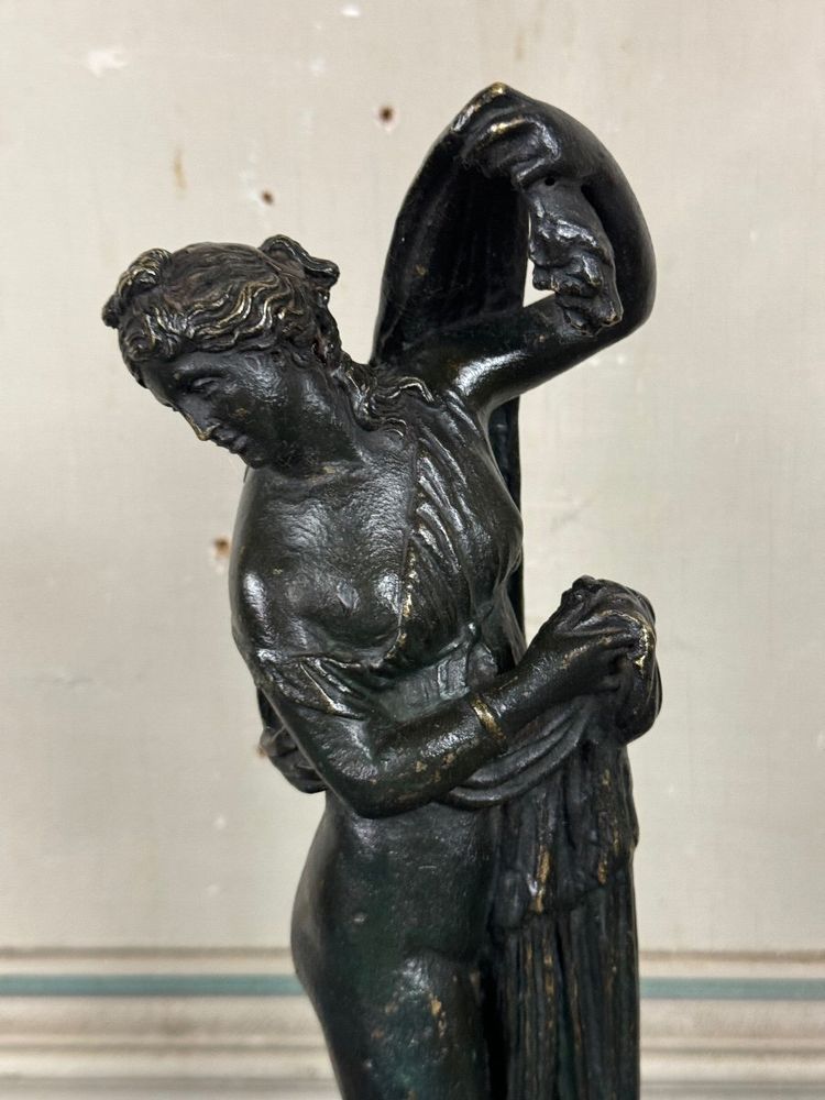 Venere Callipigia, scultura in bronzo patinato nero, Grand Tour, XIX secolo