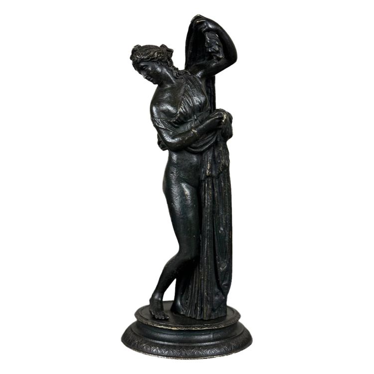 Venere Callipigia, scultura in bronzo patinato nero, Grand Tour, XIX secolo