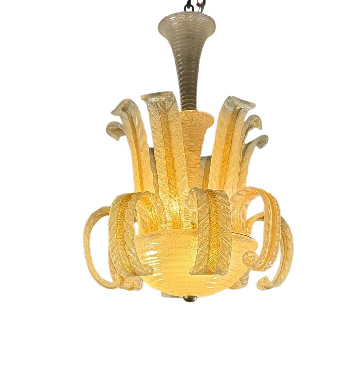 Venetian Murano Glass Chandelier by Barovier Circa 1940