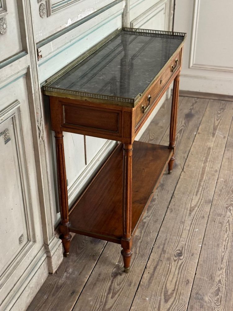 Console En Acajou Louis XVI, XVIIIème siècle