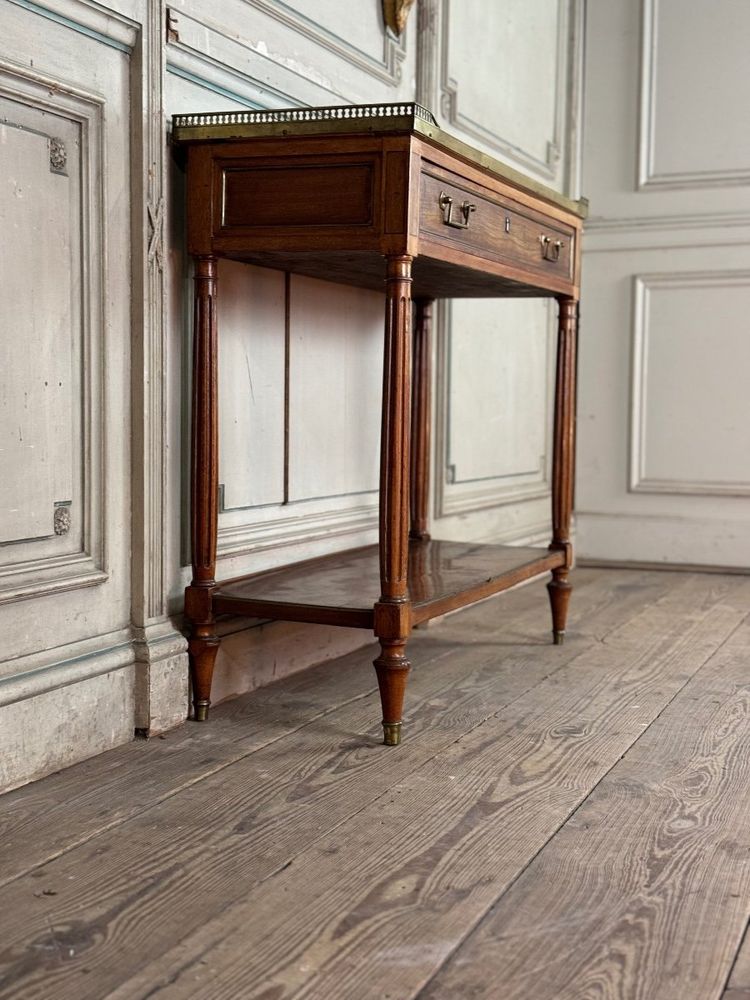 Console En Acajou Louis XVI, XVIIIème siècle