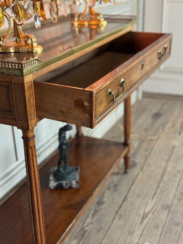 Console En Acajou Louis XVI, XVIIIème siècle
