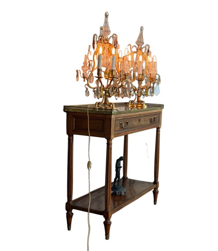 Console En Acajou Louis XVI, XVIIIème siècle