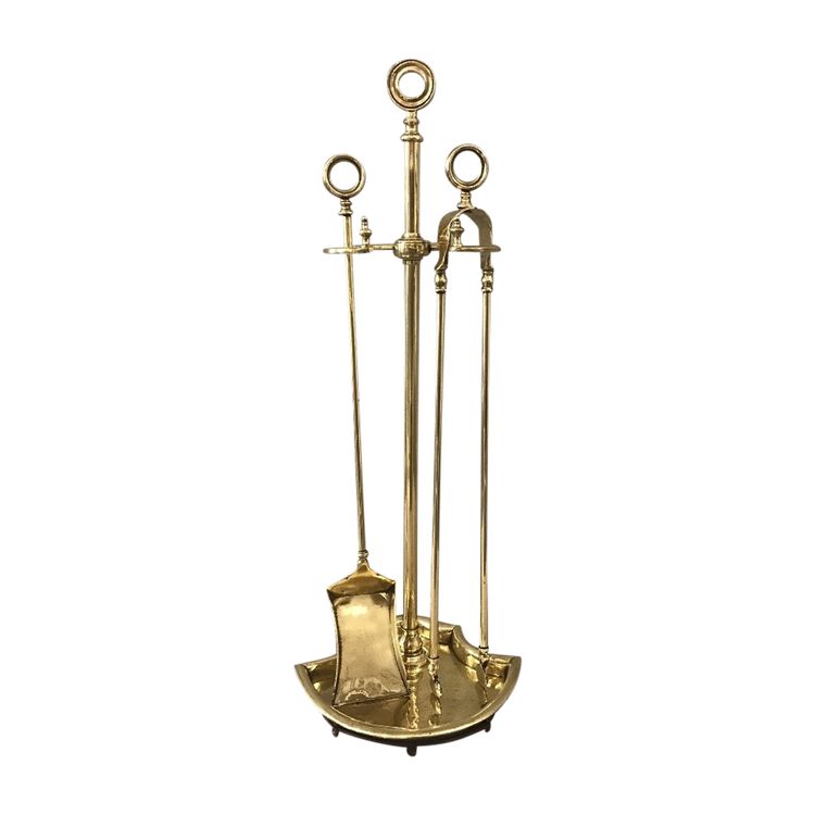 Antique brass mantelpiece from the 19th century Charles X period