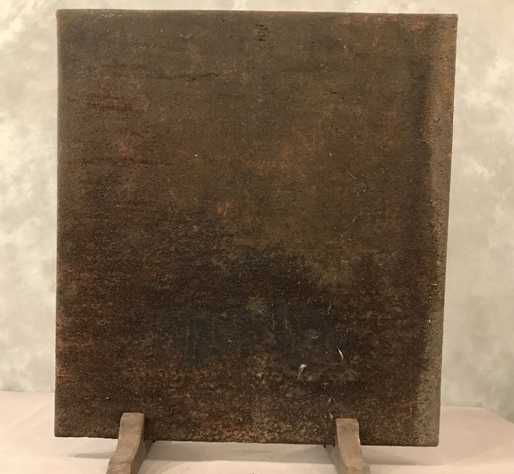 Beautiful old cast iron fireplace plate from the early 19th century