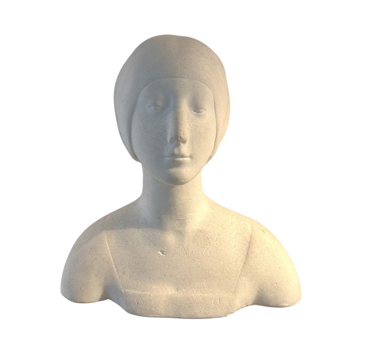 Busto in gesso di Eleonora d'Aragona