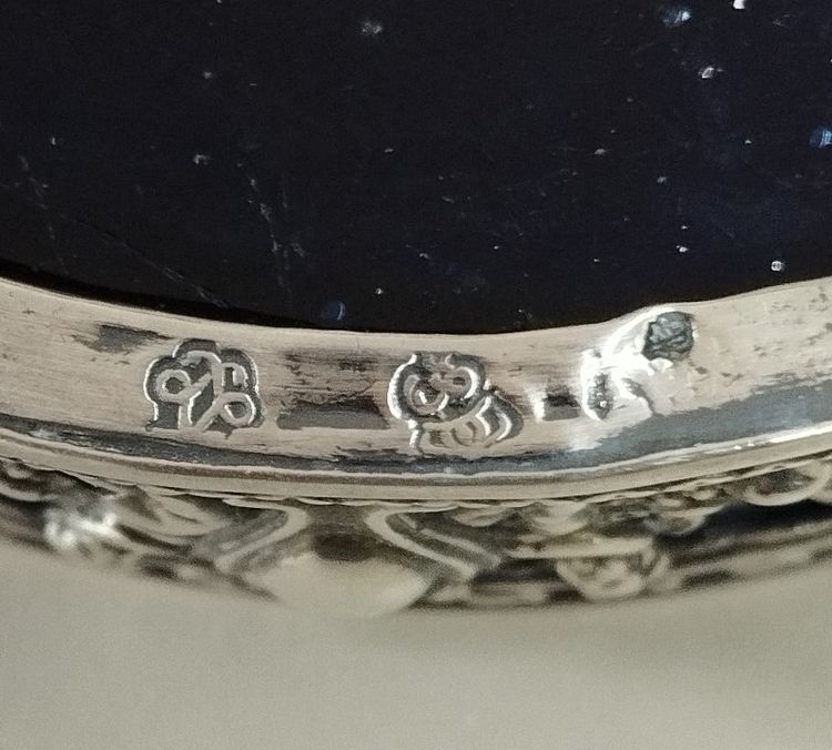 Coppia di saliere in argento del XIX secolo