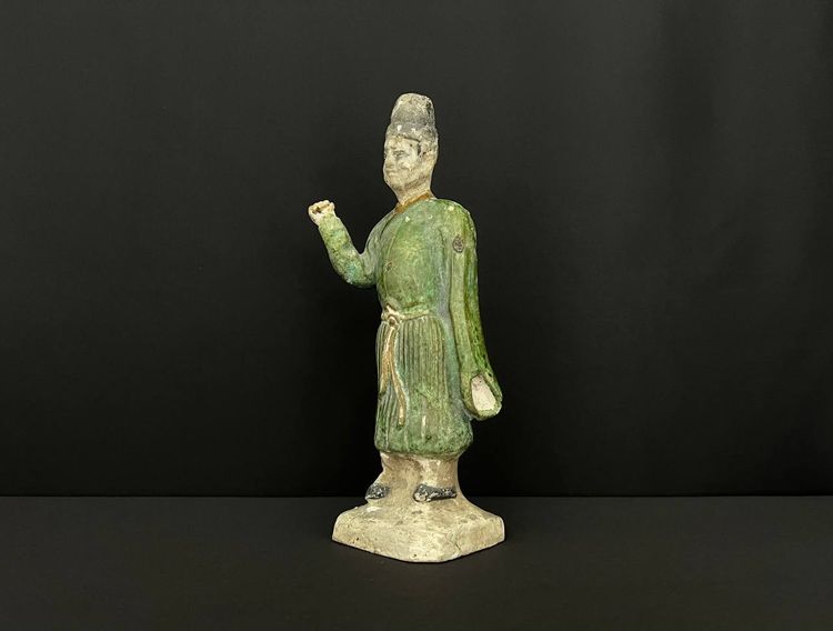 Glazed terracotta statuette – Ming style, China, 19th century