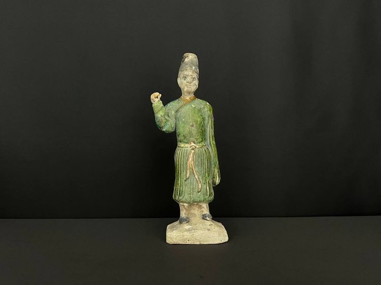 Glazed terracotta statuette – Ming style, China, 19th century