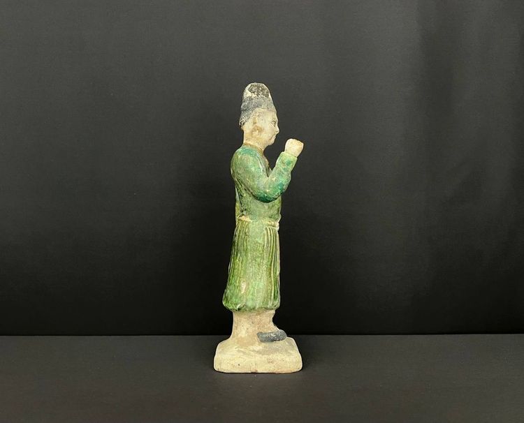 Glazed terracotta statuette – Ming style, China, 19th century