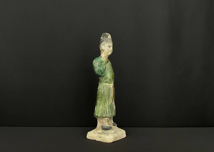 Glazed terracotta statuette – Ming style, China, 19th century