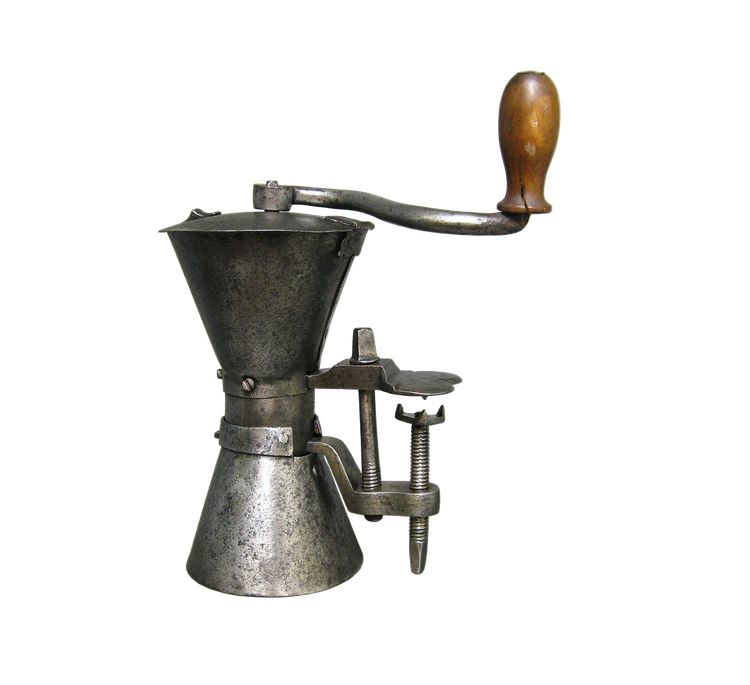 Moulin à Café En Fer Forgé de Forme Sablier XVIIe/XVIIIe. 