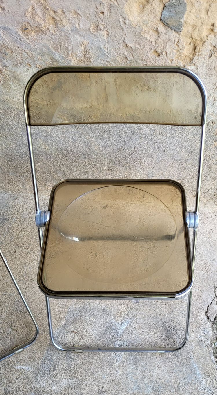 PLIA chair by Giancarlo Piretti for Castelli Italy 1970s 
