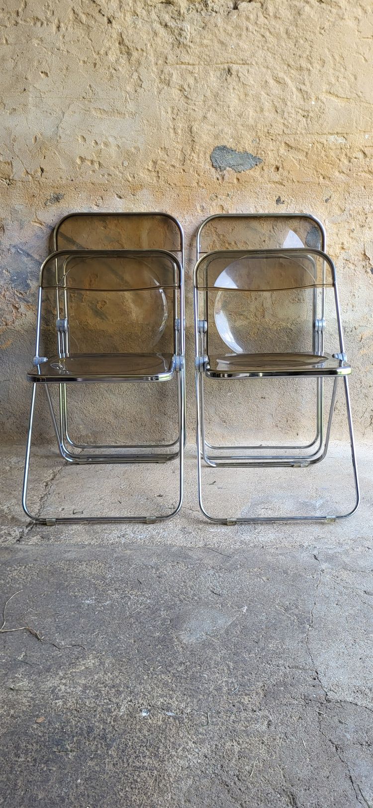 PLIA chair by Giancarlo Piretti for Castelli Italy 1970s 