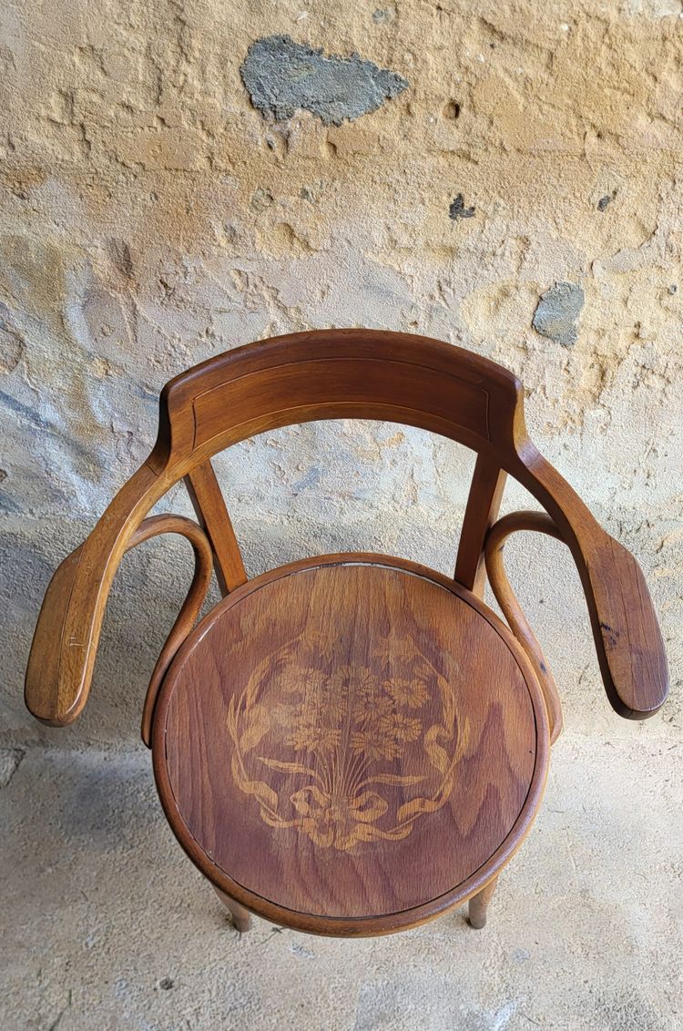 Fauteuil Art Nouveau Horgen Glarus / Glaris 