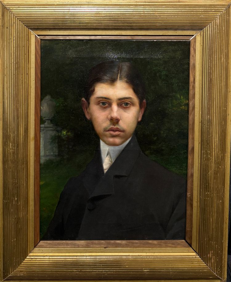 Charles Amable Lenoir (Angoulins, 1860 - Paris, 1927) - Proustian portrait of a dandy, circa 1900