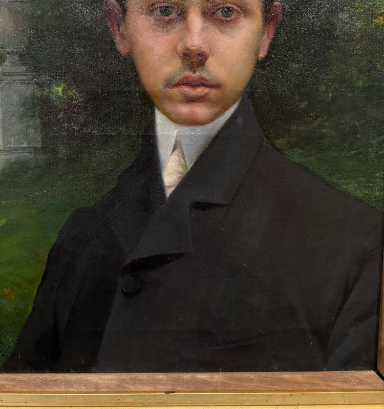 Charles Amable Lenoir (Angoulins, 1860 - Paris, 1927) - Proustian portrait of a dandy, circa 1900