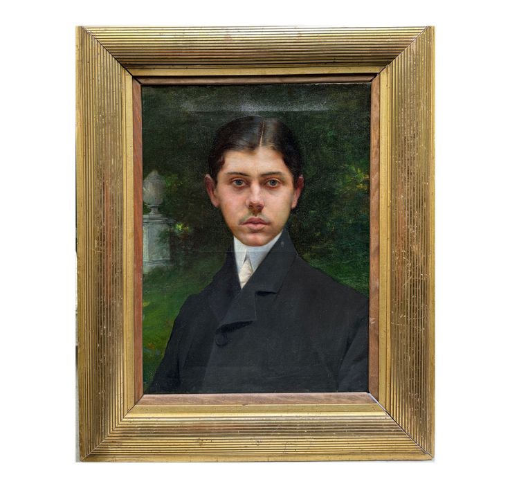 Charles Amable Lenoir (Angoulins, 1860 - Paris, 1927) - Proustian portrait of a dandy, circa 1900