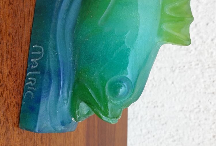 Amalric  Walter Nancy, Poisson En Pâte De Verre, Début XXème Siècle