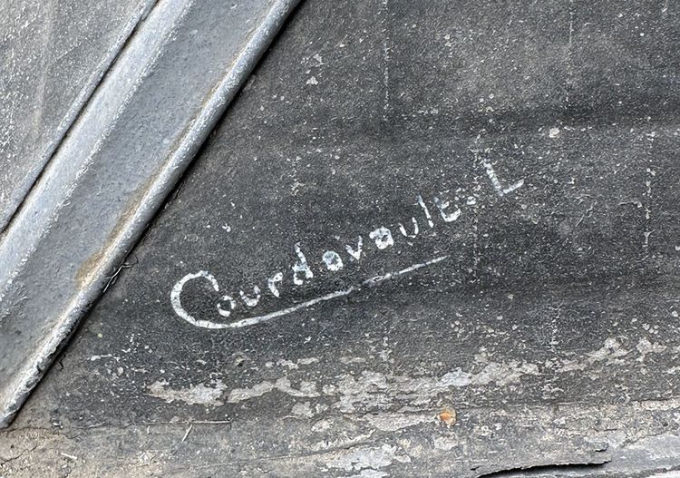 Großer Vogelkäfig Voliere Zink Metall bemalt Haus Herrenhaus Schloss 19. Jahrhundert