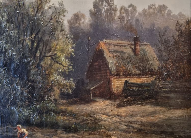 Albert BREDOW - Paysage à la rivière