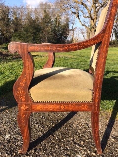 Paire de Fauteuils Charles X