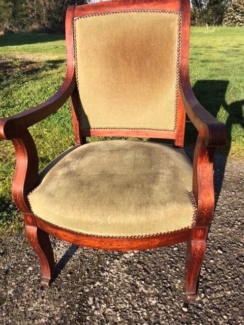 Paire de Fauteuils Charles X