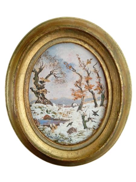 Paysage sous la neige