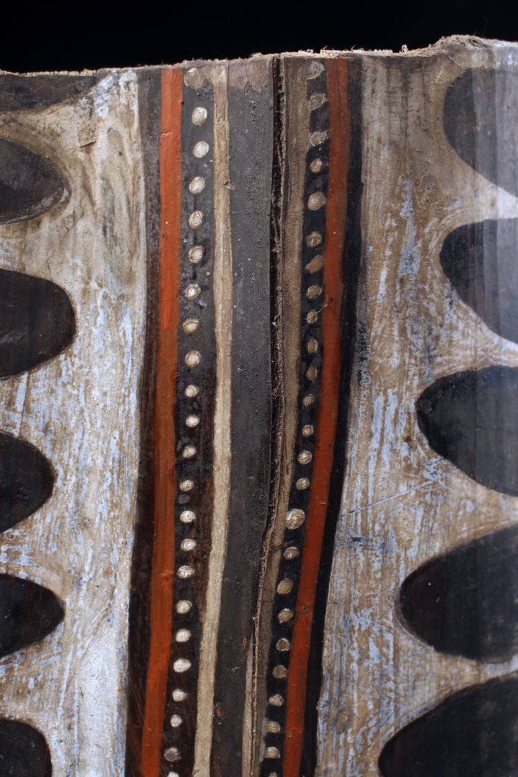 Bemalte Rinde, Ozeanische Kunst, Erste Kunst, Stammeskunst, Gemälde, Ozeanien, Pangal, 117 cm