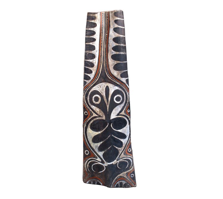 Bemalte Rinde, Ozeanische Kunst, Erste Kunst, Stammeskunst, Gemälde, Ozeanien, Pangal, 117 cm