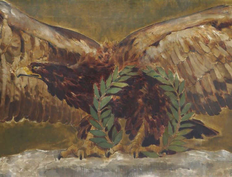 Henri DELUERMOZ 1876-1943 Kaiseradler, Gemälde, 1909, Kaiserreich, Napoleon, Tiere, Vogel