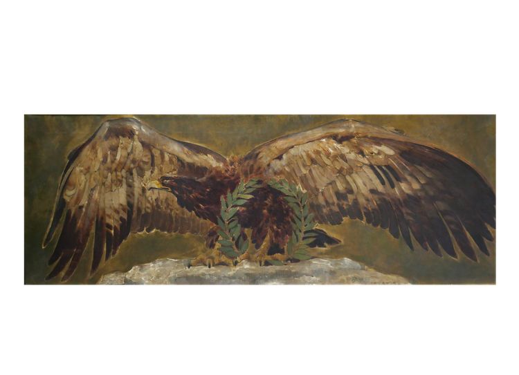 Henri DELUERMOZ 1876-1943 Kaiseradler, Gemälde, 1909, Kaiserreich, Napoleon, Tiere, Vogel