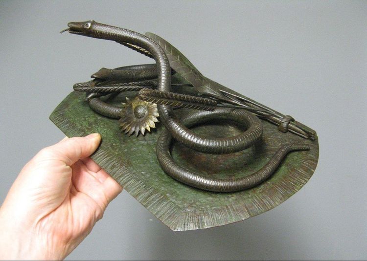 Artistic ironwork by Ameline. Art Nouveau.